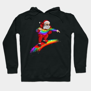 Proud Santa Christmas Rainbow Hoodie